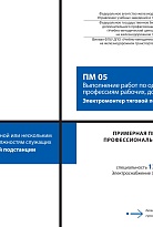 Примерная программа профессионального модуля ПМ 05 Выполнение работ по одной или нескольким профессиям рабочих, должностям служащих (Электромонтер тяговой подстанции)